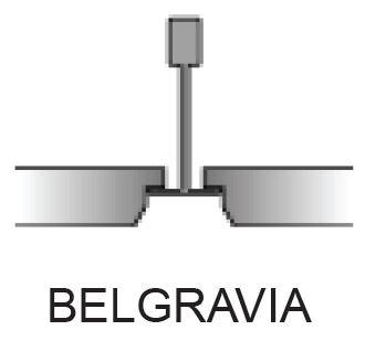 Placa tavan casetat Knauf Danoline Belgravia cant E T24 12.5 mm G1 [1]